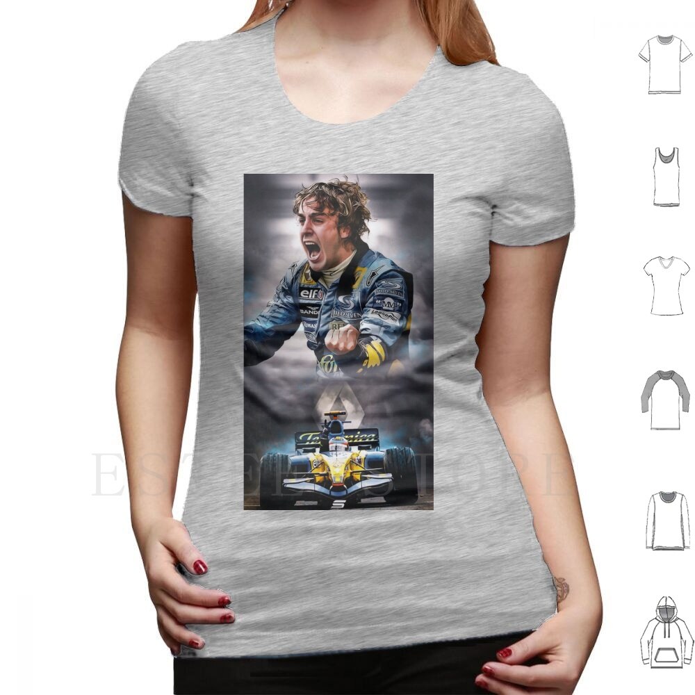 F1 Fernando Alonso 14 2 X World Champion Edition Fan Unisex T Shirt
