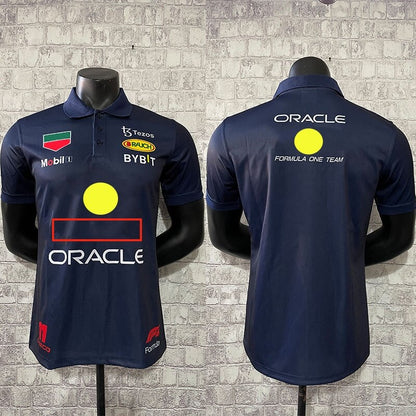 Oracle Red Color Bull Racing 2023 F1 Sergio Perez Team Polo Shirt