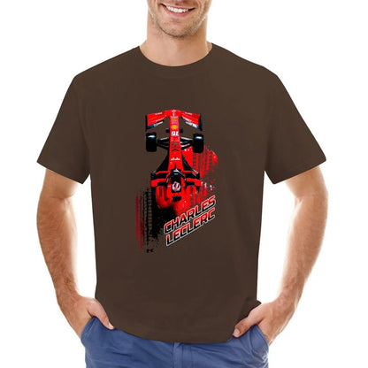 F1 Scuderia Ferrafi Team Driver Charles Leclerc 16 T-Shirt Unisex Fan's Merchandise