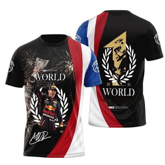 Max Verstappen Champion 3D Printed T Shirt