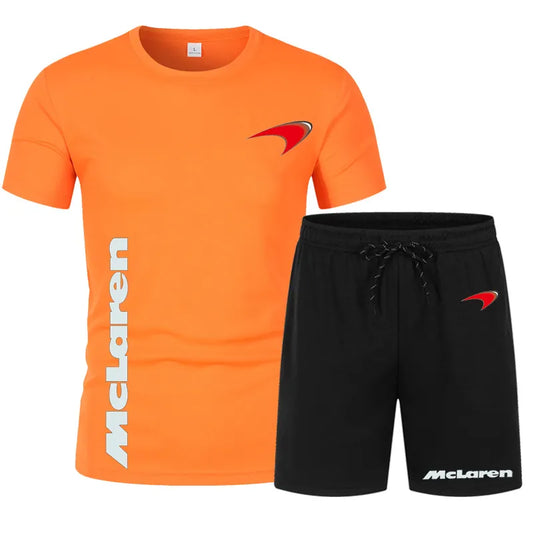 F1 McLaren Team Shorts and T Shirt Set Loungewear Sportswear Summer Holiday Wear