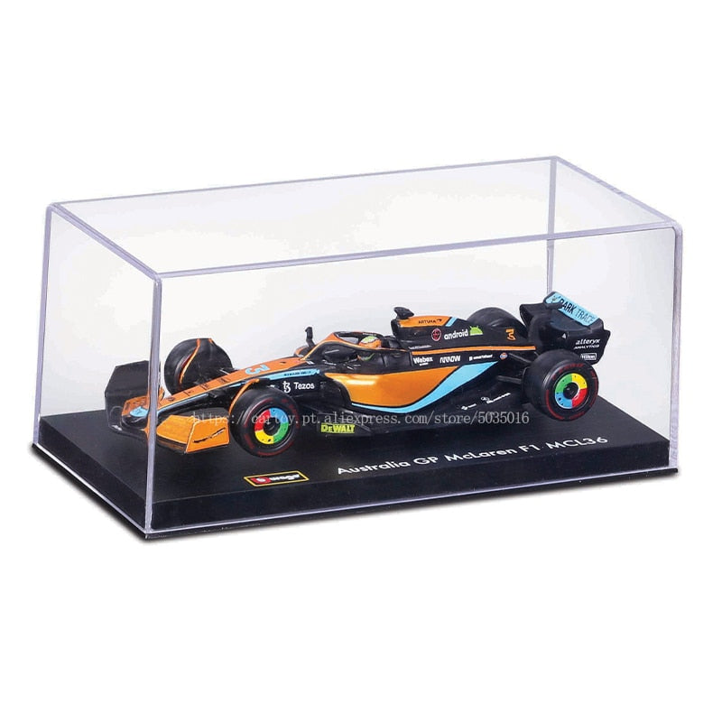 Bburago 1:43 2022 #4 Lando Norris McLaren F1 Team MCL36 #3 Daniel Ricciardo Alloy Toy Car Model Super Formula Die Cast Model