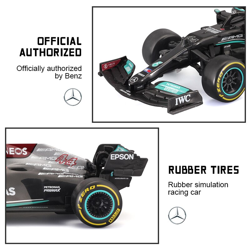 F1 Mercedes-AMG Team Formula One 1/24 RC Car Model W12#44 W10#44 Lewis Hamilton Remote Control Car Toy Collection Gift