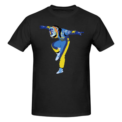 F1 Fernando Alonso 2X World Champion Renault Team Fan Merchandise Unisex Cotton T Shirt