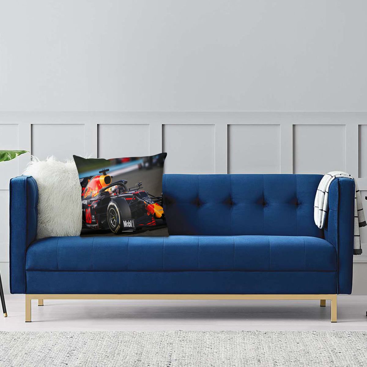 F1 Redbull Racing Team Cushion Cover Home Decor Fan Merchandise Great Gift