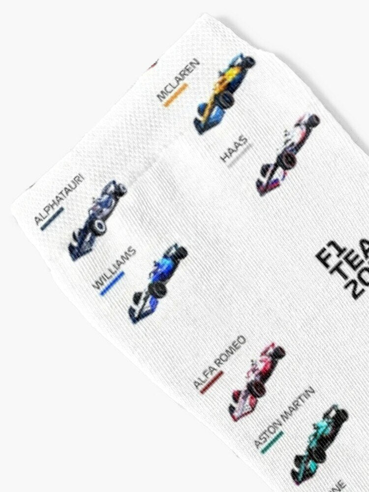 F1 Car Socks Great Gift All Teams/Drivers Perfect F1 Fan Merchandise for Him and Her
