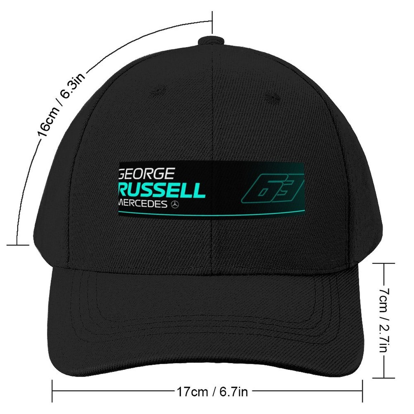 F1 Mercedes AMG Petronas Team Driver George Russell 63 Baseball Cap | Best Gift for him or her | Formula 1 Gifts