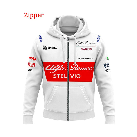 F1 Alfa Romeo Team Hoodie Unisex Fan Merchandise