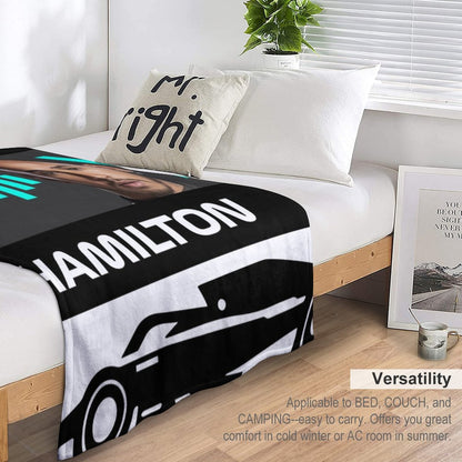 F1 Mercedes "Good Job Lewis" Bono to Lewis Hamilton - Throw Blanket Home Decor Fan Merchandise