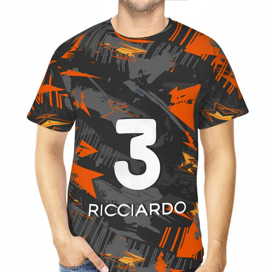 F1 Racing Bulls RB Driver Daniel Ricciardo Quick-dry Sports T Shirt Fan Merchandise