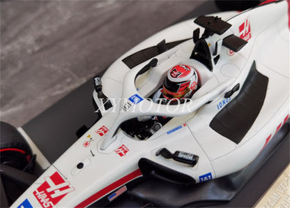 MINICHAMPS 1/18 For HAAS F1 VF-22 Schumacher 47# Magnussen 20# Bahrain 2022 Diecast Model Car Toy Gifts Hobby Display Collection