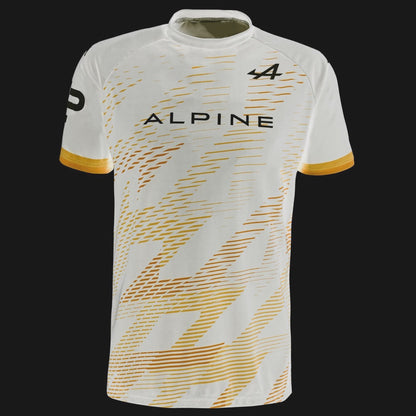 F1 Alpine Team Racing T-Shirt Men's Lightweight Breathable Sports T Shirt Fan Merchandise Ocon Gasly
