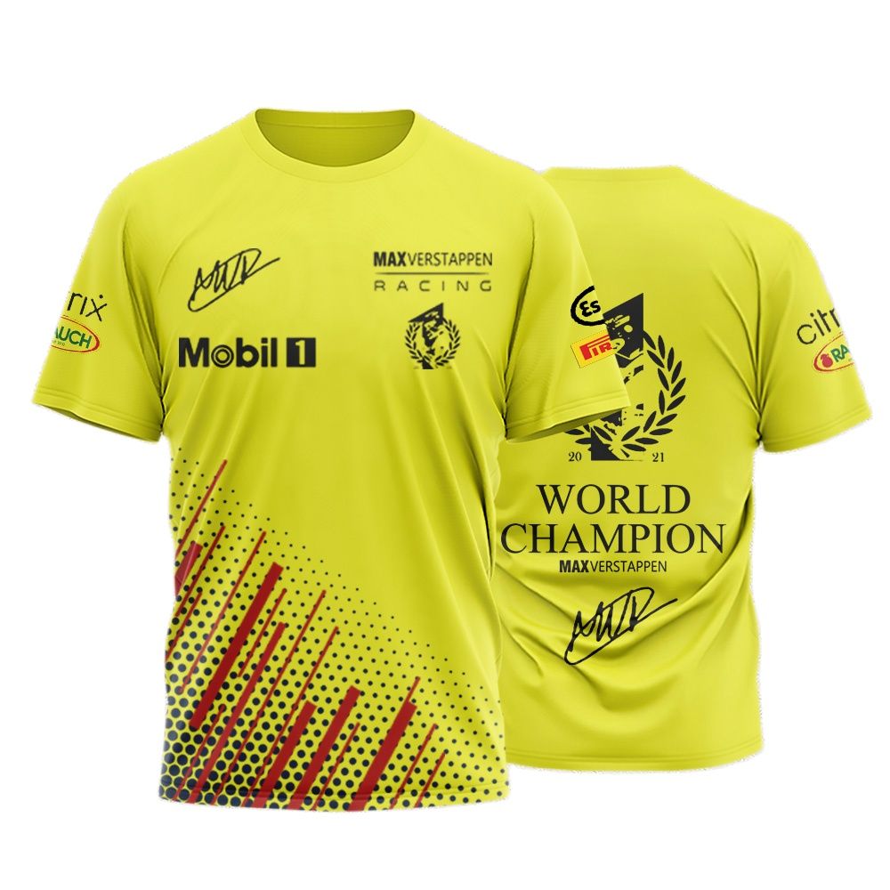 F1 2023 Drivers World Champion Championship T Shirt Max Verstappen 1 Team Redbull