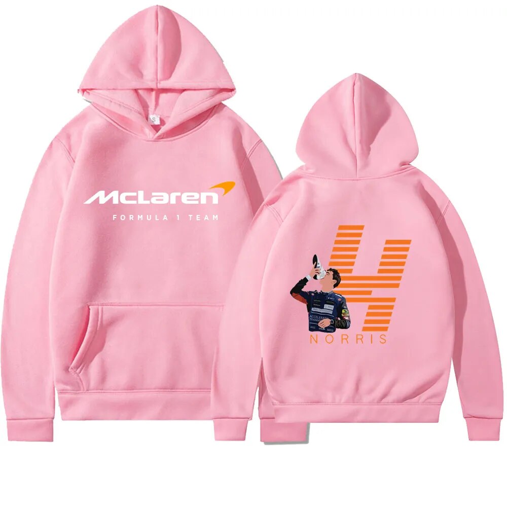 F1 McLaren Team Driver Lando Norris 4 Unisex Hoodie Fan Merchandise