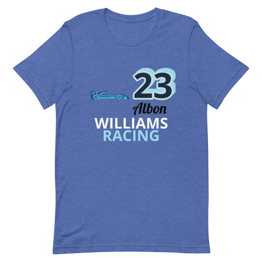 F1 Williams Team Driver Alexander Albon Unisex t-shirt Fan Merchandise