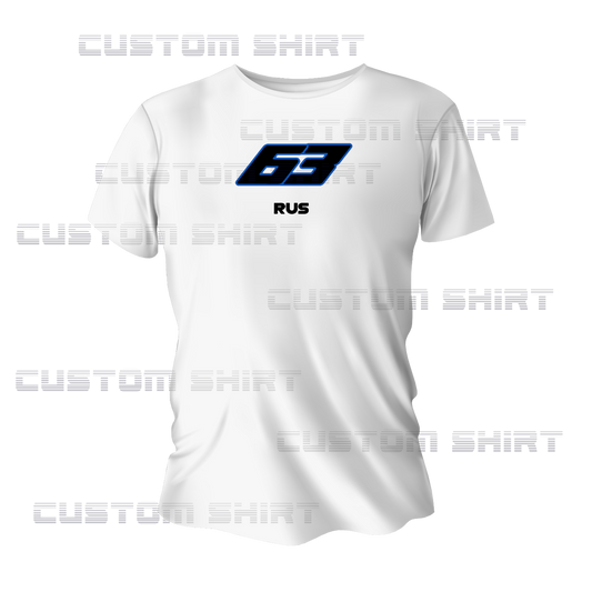 George Russell 63 Casual T Shirt | Best Gift for him or her | Formula 1 Gifts