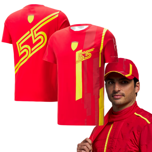 Scuderia 2023 Team F1 Carlos Sainz Special Edition Spanish GP T-Shirt