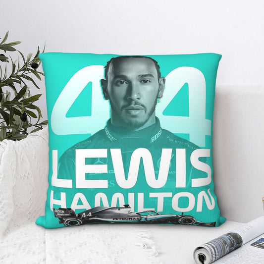 Lewis Hamilton 44 Polyester Cushion Cover F1