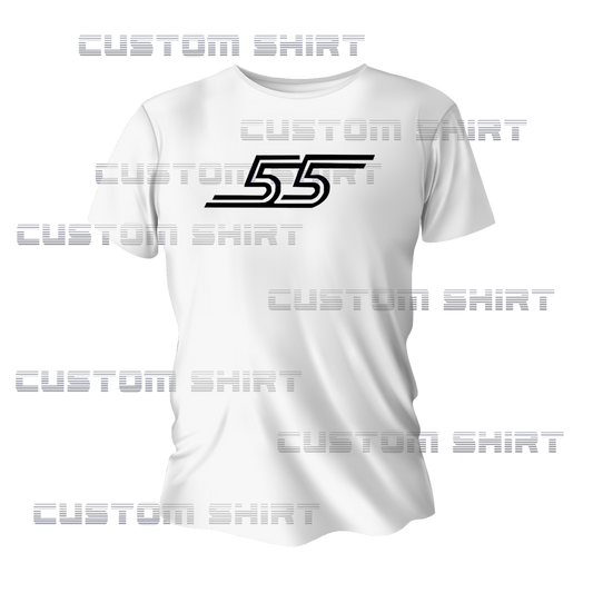 F1 Ferrari Team Driver Star Carlos SAINZ 55 Casual T Shirt Unisex Breathable Fan Merchandise