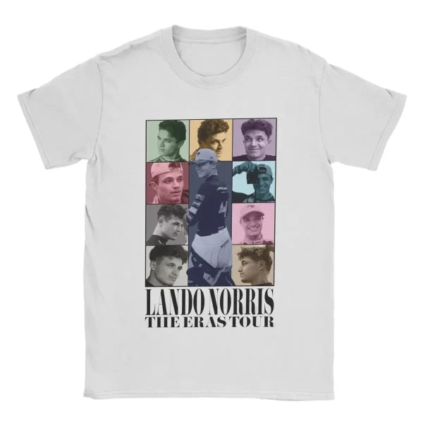 Round Neck Collar Lando Norris Eras Tour Racing Racer T Shirt- Best Lando norris shirt for formula 1 Fans