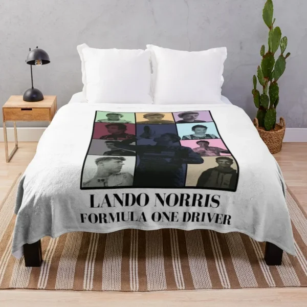 Lando Norris F1 Driver  Throw Blanket - Best Gift for Formula 1 Fans