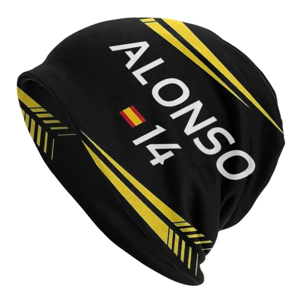 Fernando Alonso 14 F1 -Formula One 1 Men and Women Winter Warm Hat Accessories Outfits Beanies Hat for Men and Women Outdoor Hat - Image 6