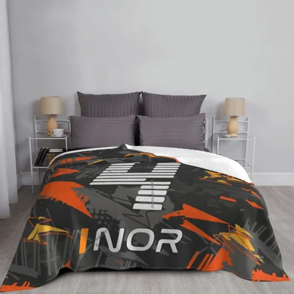 Lando Norris 4 Blanket- Best Formula 1 Gift for F1 Fans